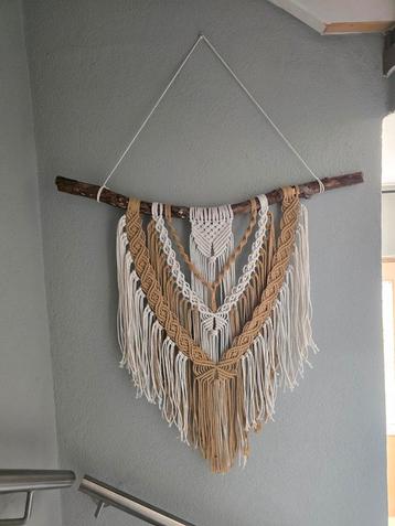 Macramé Wandhanger - Handgemaakt beschikbaar voor biedingen