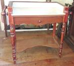 Antieke wastafel met een marmeren blad circa 1890, Ophalen