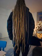Te koop human echt eigen haar 34x dreads 1 a 1,5 cm dik, Ophalen of Verzenden, Zo goed als nieuw, Pruik of Haarverlenging