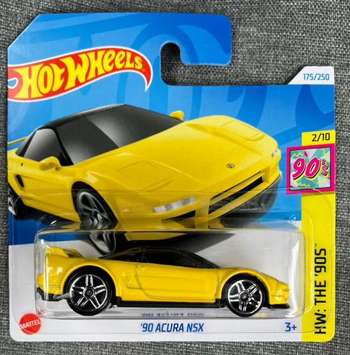 Hot Wheels '90 Acura NSX Hotwheels geel, Hobby en Vrije tijd, Modelauto's | Overige schalen, Nieuw, Ophalen of Verzenden