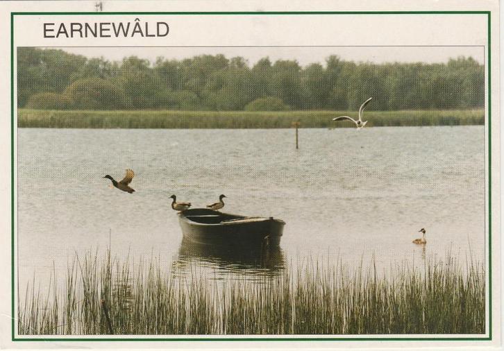 EERNEWOUDE Meertje met Sloep, Verzamelen, Ansichtkaarten | Nederland, Gelopen, Friesland, 1980 tot heden, Verzenden