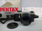 Pentax ME Super + 1:2 50mm lens + winder ME II, Ophalen of Verzenden, Gebruikt, Spiegelreflex, Pentax