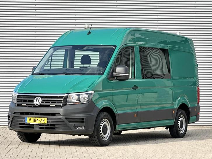 Volkswagen Crafter 35 2.0 TDI L2H2 DC Dubble cabine Highline, Auto's, Bestelauto's, Bedrijf, Te koop, ABS, Achteruitrijcamera