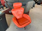 Cassina Dodo relaxfauteuil oranje leder, 75 tot 100 cm, Design, Leer, Ophalen of Verzenden