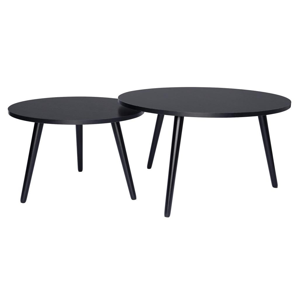 Salontafels Set Rond Zwart - 580 stuks - Partijopkoop -, Huis en Inrichting, Tafels | Salontafels, Ophalen, 50 tot 100 cm, Rond