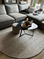 Rond beige vloerkleed - 200 cm diameter, Huis en Inrichting, Stoffering | Tapijten en Kleden, Beige, Rond, Ophalen of Verzenden