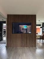Cinewall, tv wand van akoestische walnoten., Ophalen, 250 tot 300 cm, Overige materialen, 200 cm of meer
