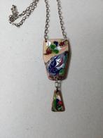 Geëmailleerde hanger/ketting. Vintage. Jaren 70., Ophalen of Verzenden, Zo goed als nieuw, Overige materialen