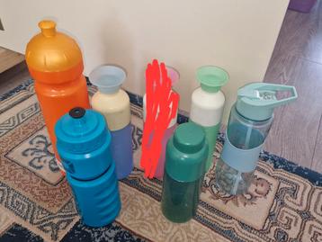 6 Dopper Flessen - Diverse Kleuren beschikbaar voor biedingen
