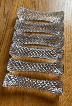 Set van 6 kristallen messenleggers, Ophalen of Verzenden