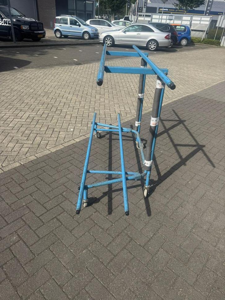 Uitschuifbare rolrekken op wielen sterk, verstelbaar 17x, Doe-het-zelf en Verbouw, Steigers, Zo goed als nieuw, Overige typen