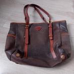 Echt leren Jump hand tas 40 x 30 cm, Ophalen of Verzenden, Bruin, Handtas