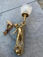 Koperen Wandlamp Engel, Antiek en Kunst, Antiek | Lampen, Ophalen of Verzenden