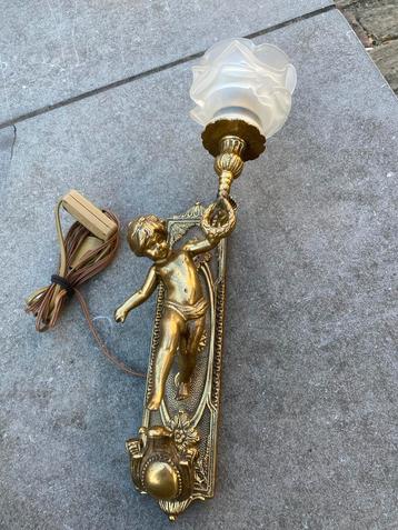 Koperen Wandlamp Engel beschikbaar voor biedingen