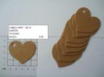 labels karton A hart 10 st. ( alleen verzenden, Hobby en Vrije tijd, Scrapbooking, Ophalen, Nieuw, Versiering of Embellishment