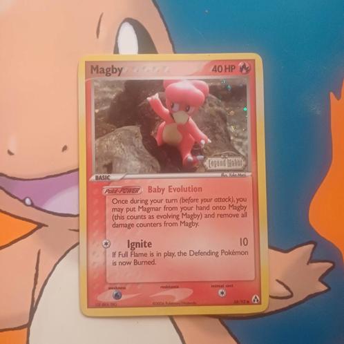 Magby 58/92 EX Legend Maker, Hobby en Vrije tijd, Verzamelkaartspellen | Pokémon, Nieuw, Losse kaart, Foil, Ophalen of Verzenden