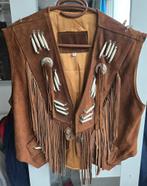 Western Leren Vest - Unisex - Goede Staat - maat M, Kleding | Heren, Ophalen of Verzenden, Gedragen, Onbekend