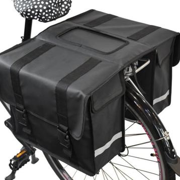 Dubbele fietstas zwart beschikbaar voor biedingen