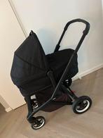 Thule sleek black on black / incl. nieuw onderstel, Zo goed als nieuw, Verstelbare duwstang, Ophalen, Kinderwagen