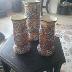 Gaaf Ditmar Urbach Vaas Set Handbeschilderd, Ophalen of Verzenden