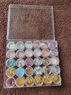 Nagel set: Glitters, pigmenten, penselen & meer!, Ophalen of Verzenden, Zo goed als nieuw, Materiaal