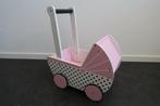 HEMA Poppenwagen (hout), Kinderen en Baby's, Speelgoed | Houten speelgoed, Ophalen, Gebruikt, Duw- of Trekspeelgoed