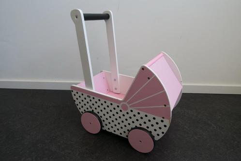 HEMA Poppenwagen (hout), Kinderen en Baby's, Speelgoed | Houten speelgoed, Gebruikt, Duw- of Trekspeelgoed, Ophalen