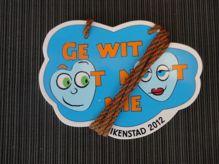 Carnavals embleem Tilburg Kruikenstad 2012, Kleding | Heren, Carnavalskleding en Feestkleding, Zo goed als nieuw, Accessoires