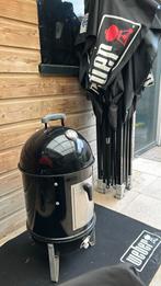 Weber smokey mountain 37cm, Tuin en Terras, Houtskoolbarbecues, Ophalen, Gebruikt, Weber, Met accessoires