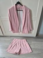 H&M blazer pakje maat 34 en 36, Kleding | Dames, Jasjes, Kostuums en Pakken, H&M, Ophalen of Verzenden, Zo goed als nieuw, Roze