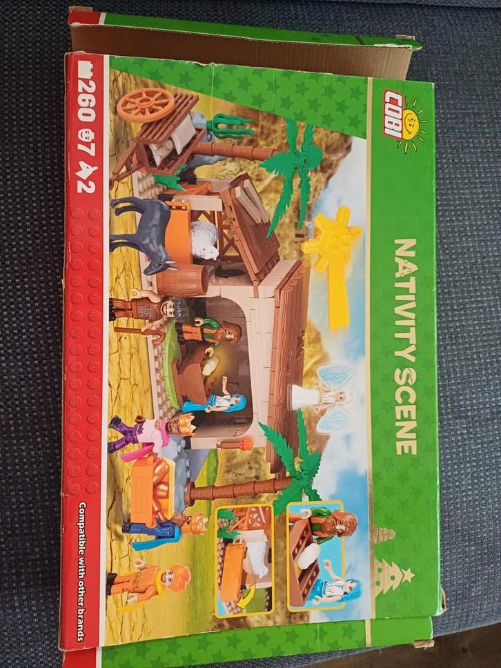 Cobi (nepLego) kerststal. Compleet., Kinderen en Baby's, Speelgoed | Kinderpuzzels, Zo goed als nieuw, 6 jaar of ouder, Meer dan 50 stukjes
