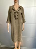 G603 Nieuw: Summum mt. 34/36=XS/S jurk olijf-groen jurkje, Kleding | Dames, Jurken, Summum, Nieuw, Ophalen of Verzenden, Knielengte