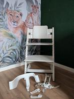 Stokke Tripp Trapp stoel incl. Verkleiner en tuigje, Kinderen en Baby's, Kinderstoelen, Ophalen, Zo goed als nieuw, Meegroeistoel