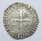 Middeleeuwse munt Karel VI, bijgenaamd de Waanzinnige, Postzegels en Munten, Munten | Nederland, Ophalen of Verzenden