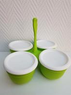 T149 Snackbakjes met deksels, showmodel, Tupperware, Ophalen of Verzenden, Nieuw, Wit, Schaal