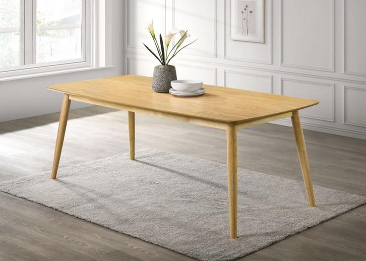 Eettafel Flora naturel gelakt | Webshop, Huis en Inrichting, Tafels | Eettafels, Nieuw, 50 tot 100 cm, 200 cm of meer, Vijf personen of meer