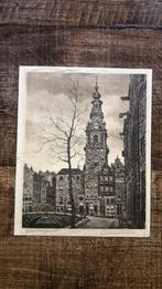 Antieke ets Amsterdam, Antiek en Kunst, Ophalen of Verzenden