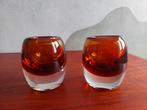 Crate & Barrel Diva Votive Topaz Waxinelichthouders - Amber, Ophalen of Verzenden