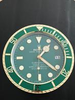 Rolex Submariner Wandklok – Goud & Groen – Luxe Decoratie, Ophalen of Verzenden, Nieuw