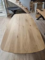 Deens ovale tafel (rustiek eiken), Huis en Inrichting, Tafels | Eettafels, Ophalen, Eikenhout, 50 tot 100 cm, Overige vormen