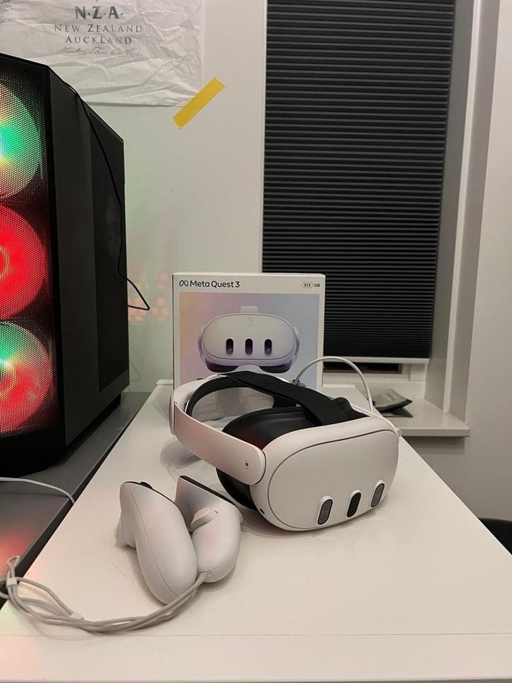 meta Quest 3 512GB) + Elite Strap (+2,5 uur batterijduur), Spelcomputers en Games, Virtual Reality, Zo goed als nieuw, Overige platformen