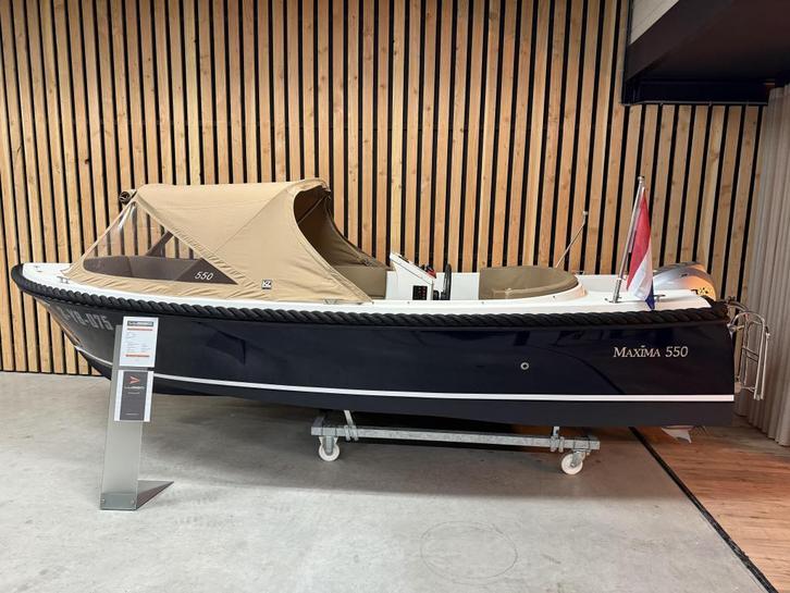 Mooie! MAXIMA 550 DELUXE '50PK HONDA' TurboSwing! ZIE FOTO'S, Watersport en Boten, Sloepen, Zo goed als nieuw, 50 tot 70 pk, 3 tot 6 meter