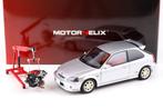 1:18  Honda Civic EK9 Type R Zilver - incl. extra motorblok, Nieuw, Overige merken, Ophalen of Verzenden, Auto