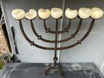 Zwaar metalen 7 armige kandelaa, Huis en Inrichting, Woonaccessoires | Kandelaars en Kaarsen, Ophalen, Gebruikt, Metaal, 50 tot 75 cm