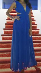 Blue dress with cut outs, Kleding | Dames, Gelegenheidskleding, Ophalen, Zo goed als nieuw, Blauw, Overige typen