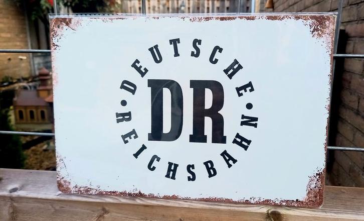 Bord spoor, Deutsche Reichsbahn DR, Verzamelen, Spoorwegen en Tramwegen, Trein, Overige typen, Ophalen of Verzenden