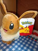 Eevee Pokemon knuffel met kaartje 17 cm, Ophalen of Verzenden, Nieuw