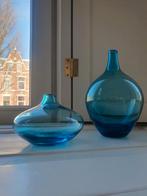 Salong vazen, Johanna Jelinek voor Ikea, Blauw, Ophalen of Verzenden, Minder dan 50 cm, Glas