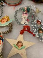 #kerst Antieke tinsel ornamenten kerst ballen, Diversen, Kerst, Gebruikt, T, Ophalen of Verzenden, N