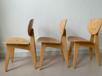 Tendo Mokko houten vintage stoelen (3) – Junzo Sakakura  beschikbaar voor biedingen